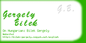 gergely bilek business card